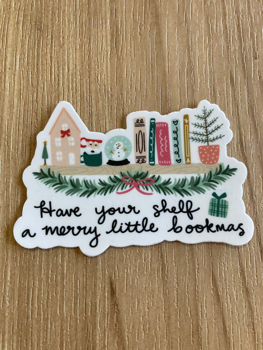 Have Your Shelf a Merry Little Bookmas Sticker