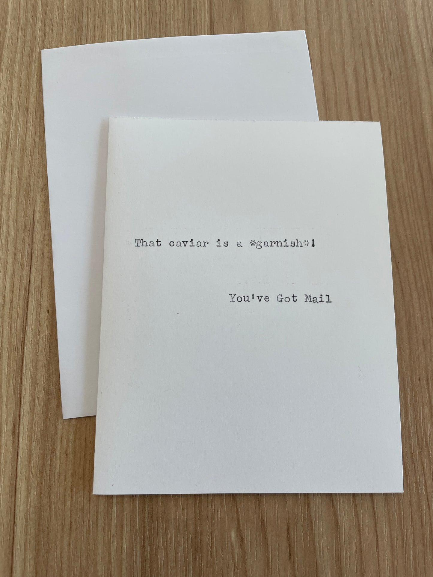 Typewriter Note Card (You’ve Got Mail)