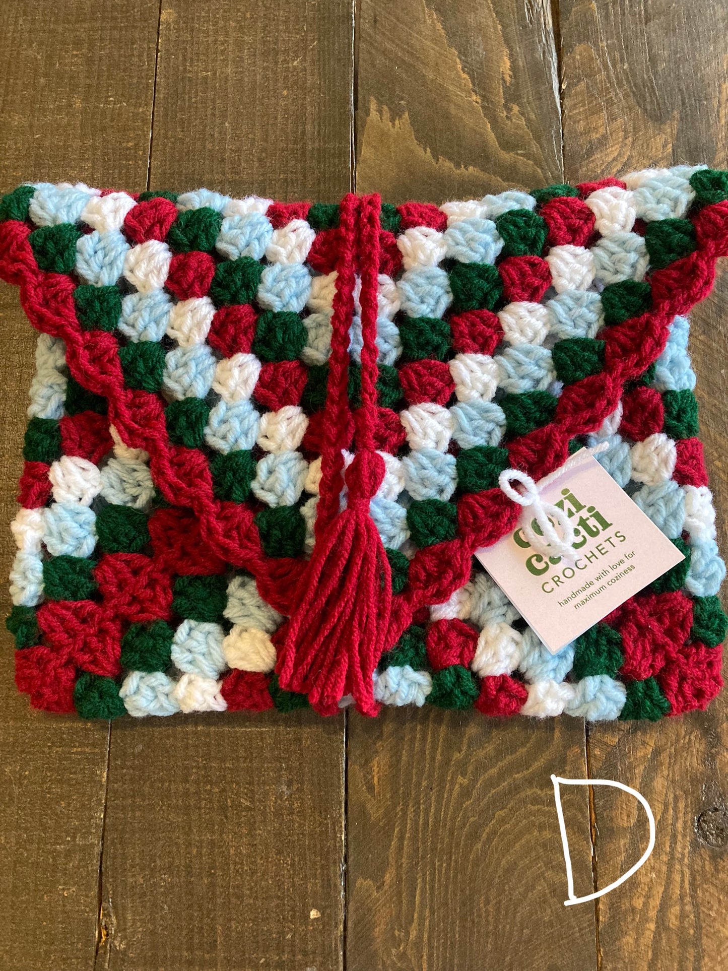 Hand-Made Crocheted Book Envelope for Paperbacks