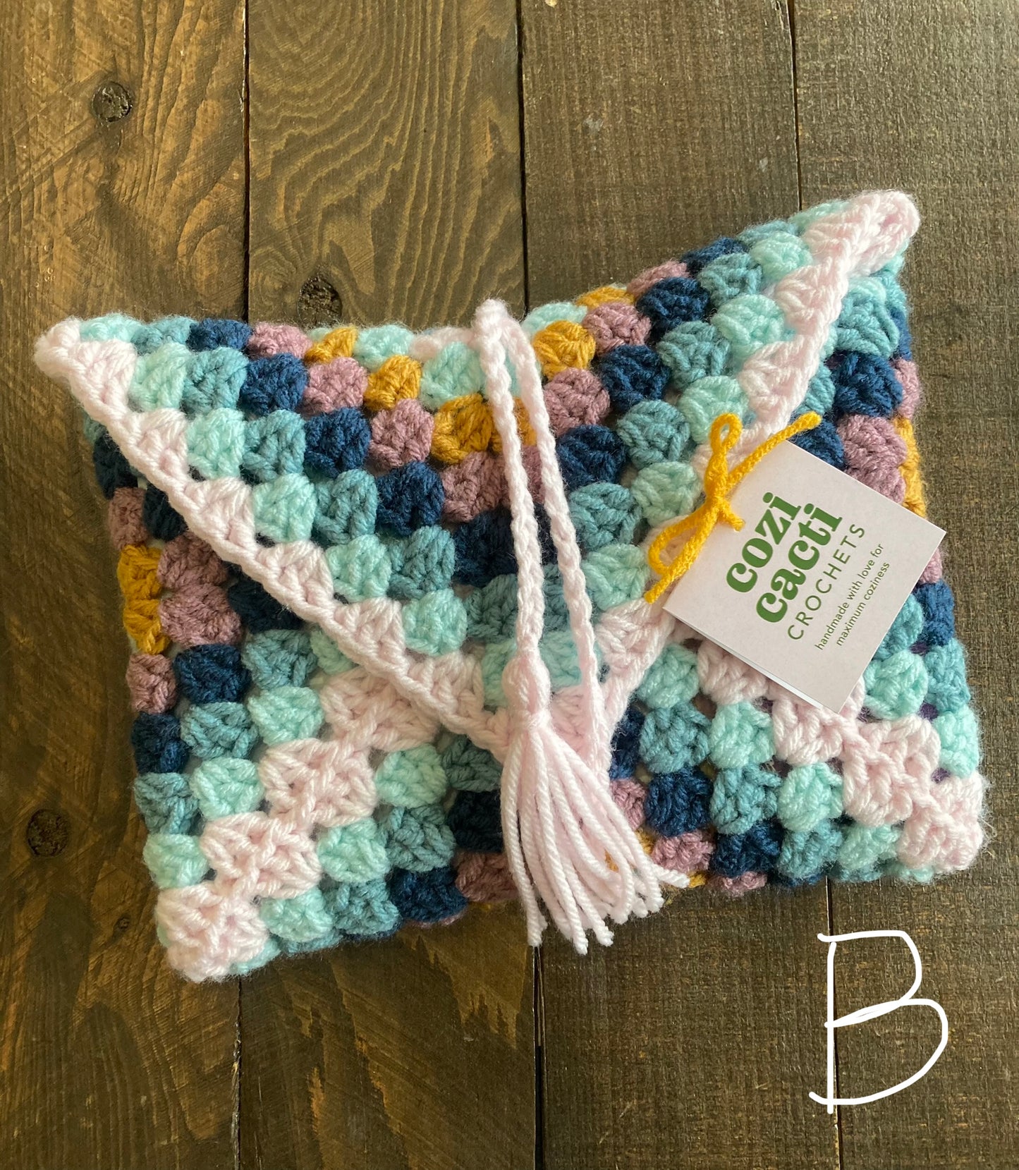 Hand-Made Crocheted Book Envelope for Paperbacks