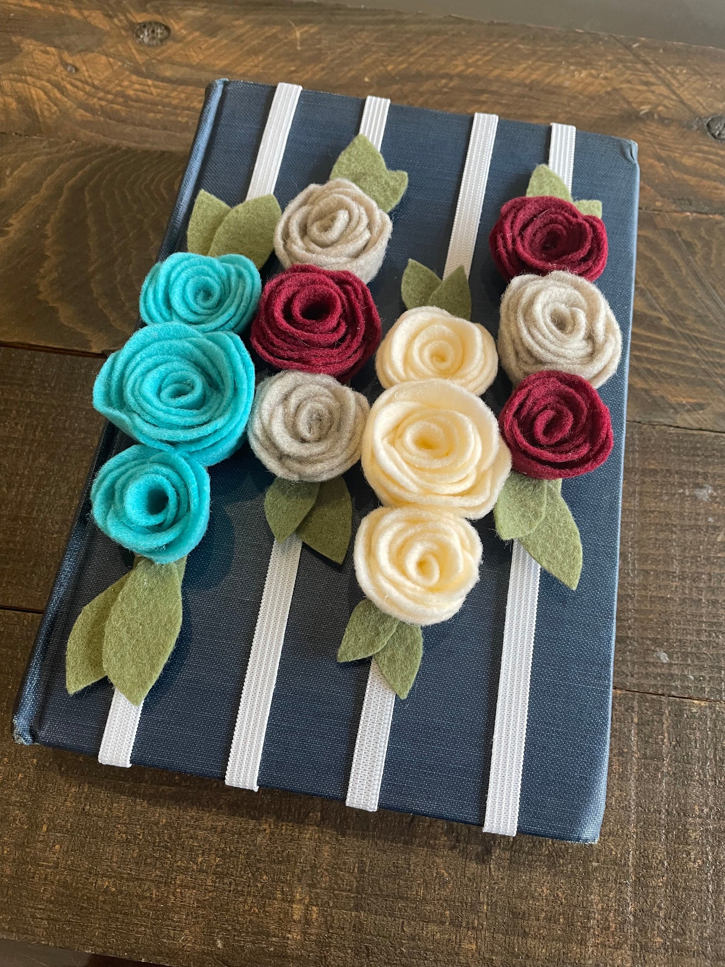 Felt Roses Bookmark
