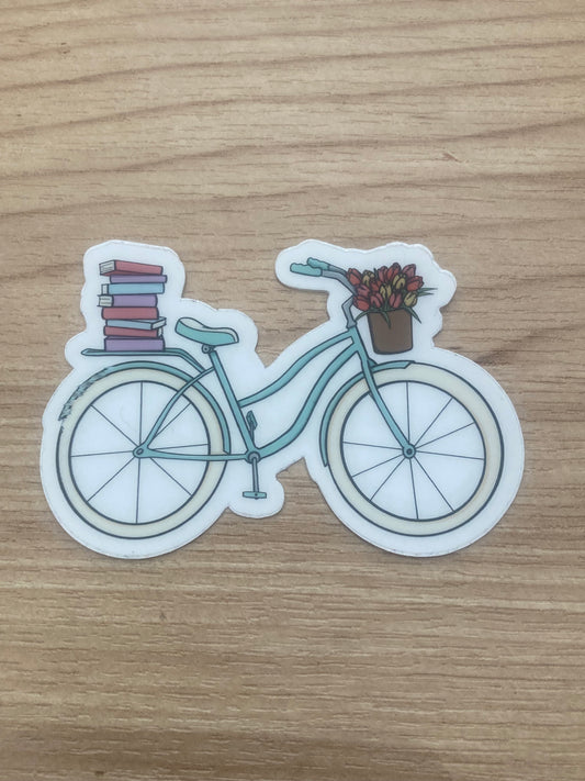 Books on a Bike Sticker