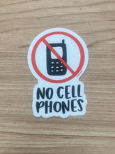 No Cell Phones Sticker