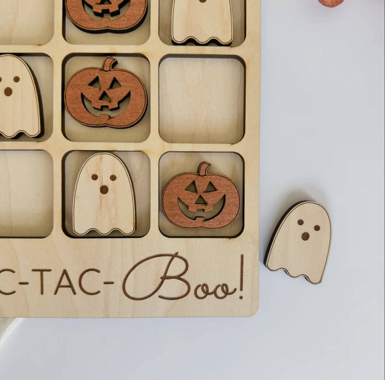 Tic-Tac-Boo—Wooden Halloween Game