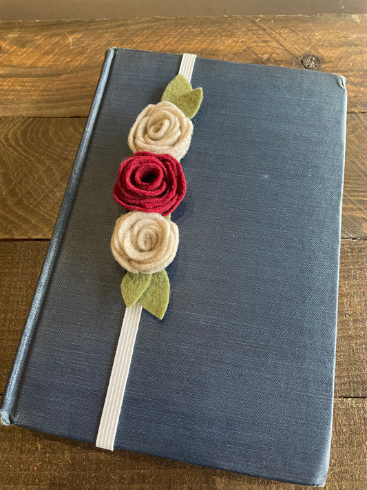 Felt Roses Bookmark