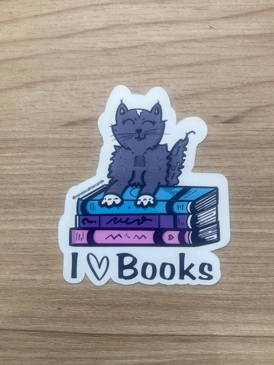 I 🖤 Books Sticker