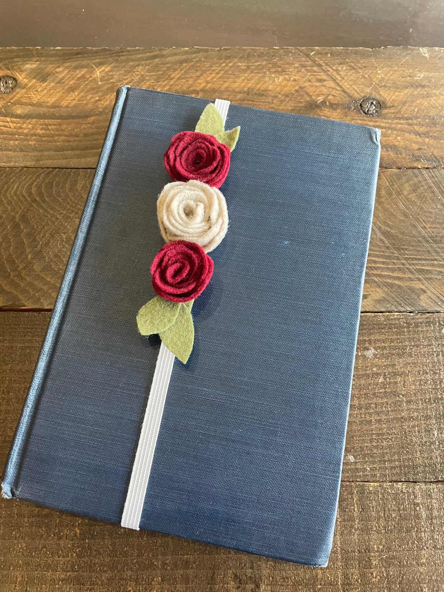Felt Roses Bookmark