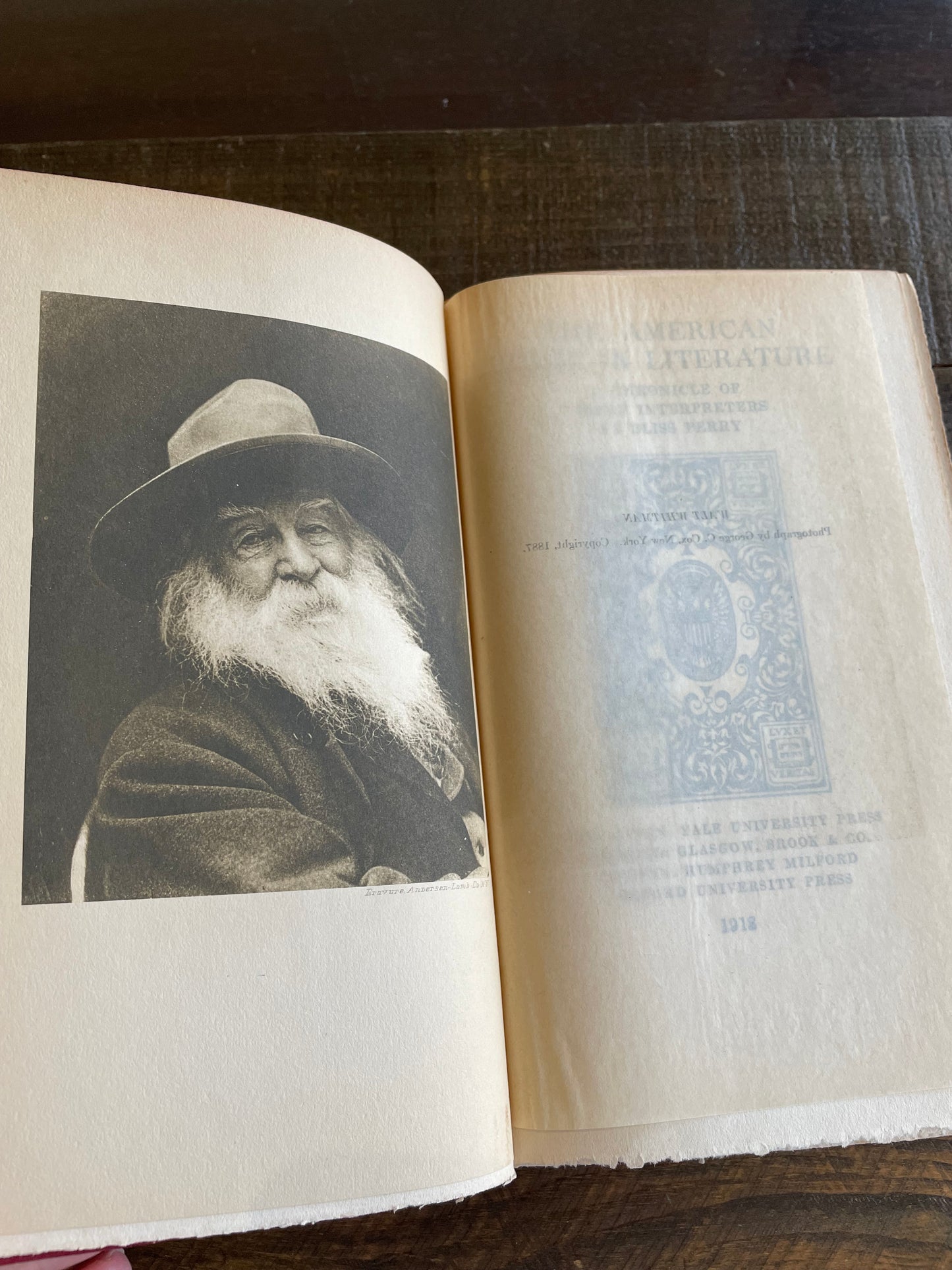 The American Spirit in Literature by Bliss Perry, 1918