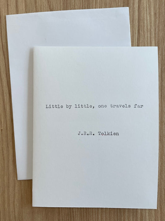 Typewriter Note Card (J.R.R. Tolkien)